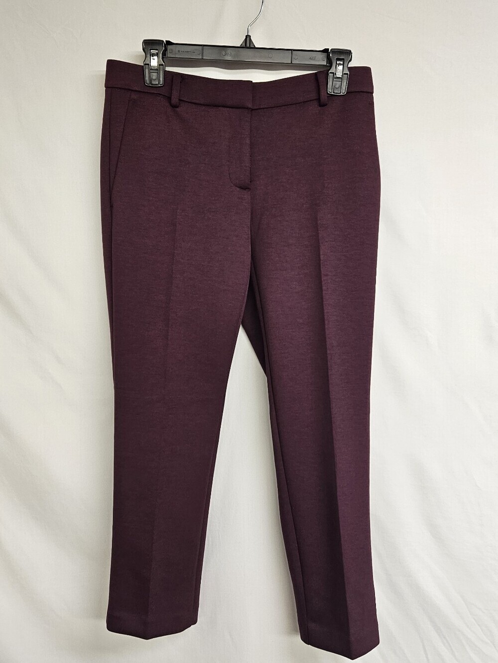 Ann Taylor The Ankle NWT Women’s Knit Pants Sz 4p Petite Tapered Stretch Maroon